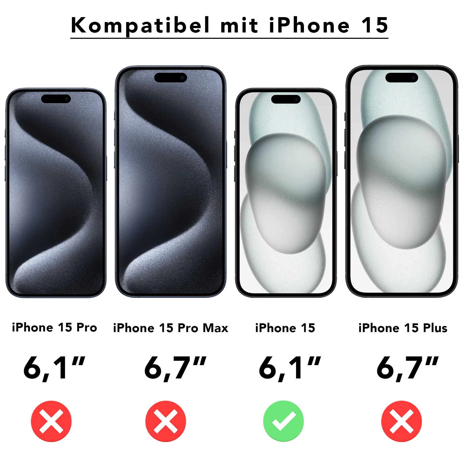 arktis 2er Set iPhone 15 REVOLUTION Glas-Displayschutz - Image 10