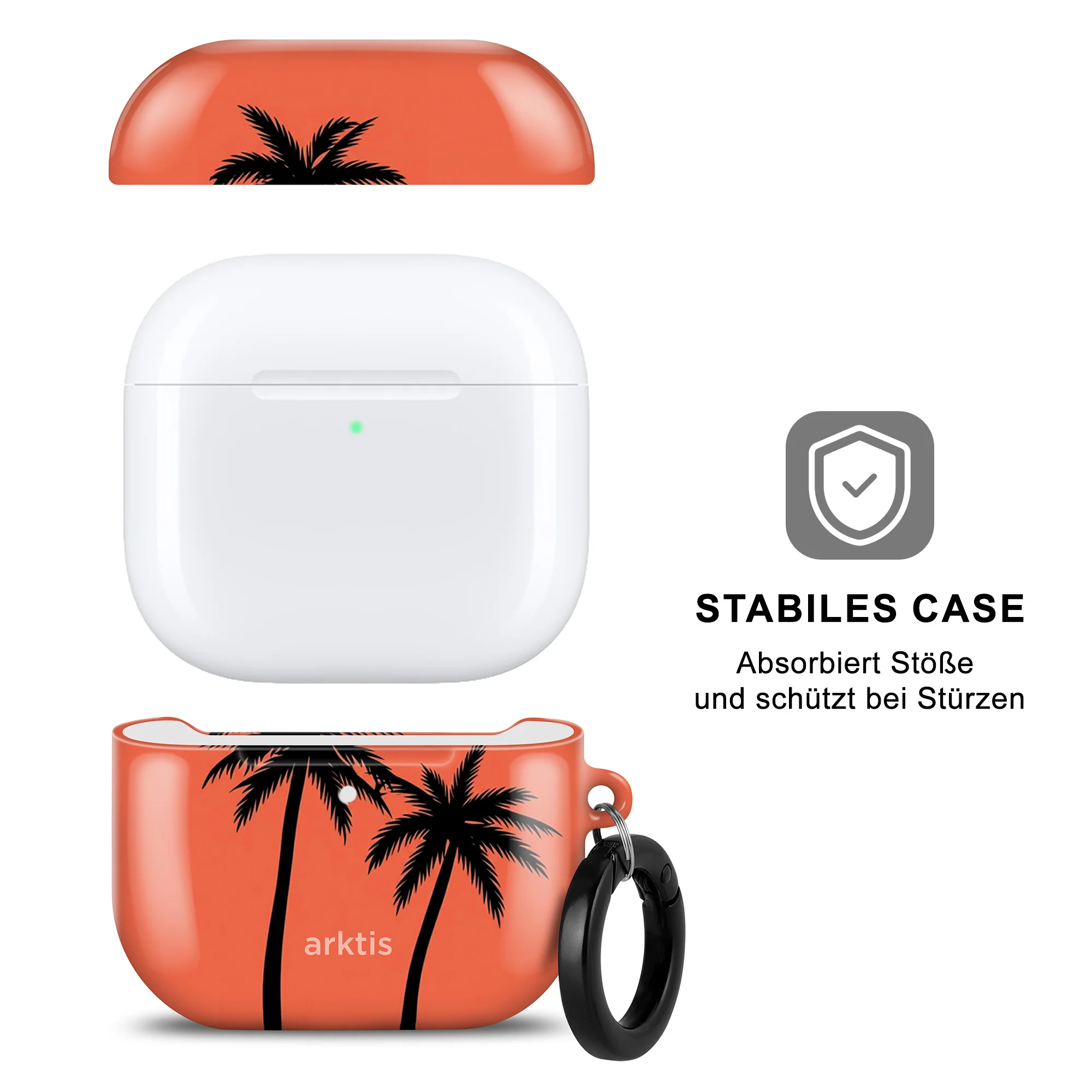 arktis AirPods 4 Hülle - Coral Coast - Image 2
