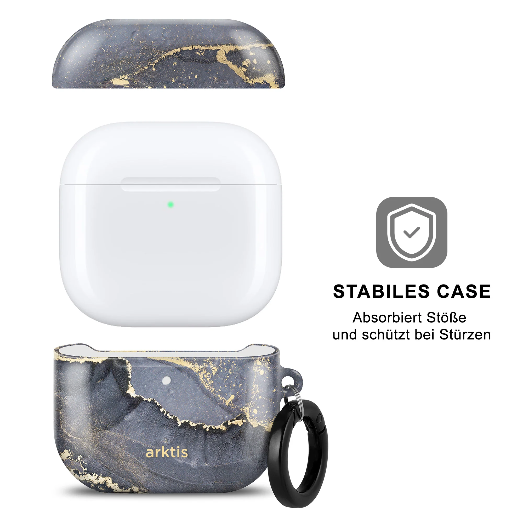 arktis AirPods 4 Hülle - Dusty Marble - Image 2