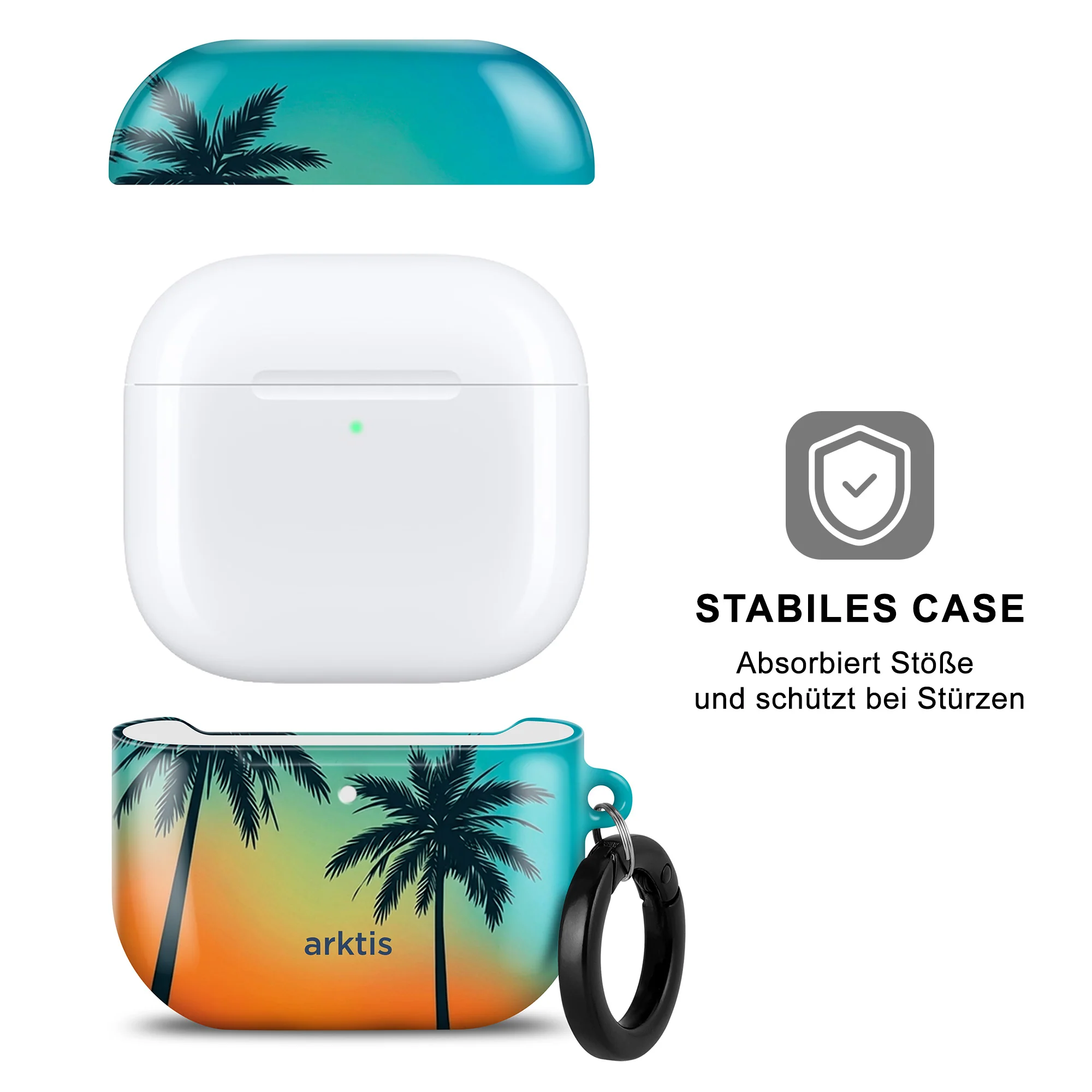 arktis AirPods 4 Hülle - Sunset Beach - Image 2