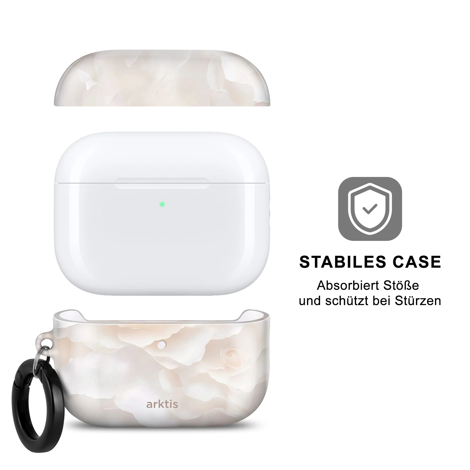 arktis AirPods Pro 3 Hülle - Marble Flower - Image 2