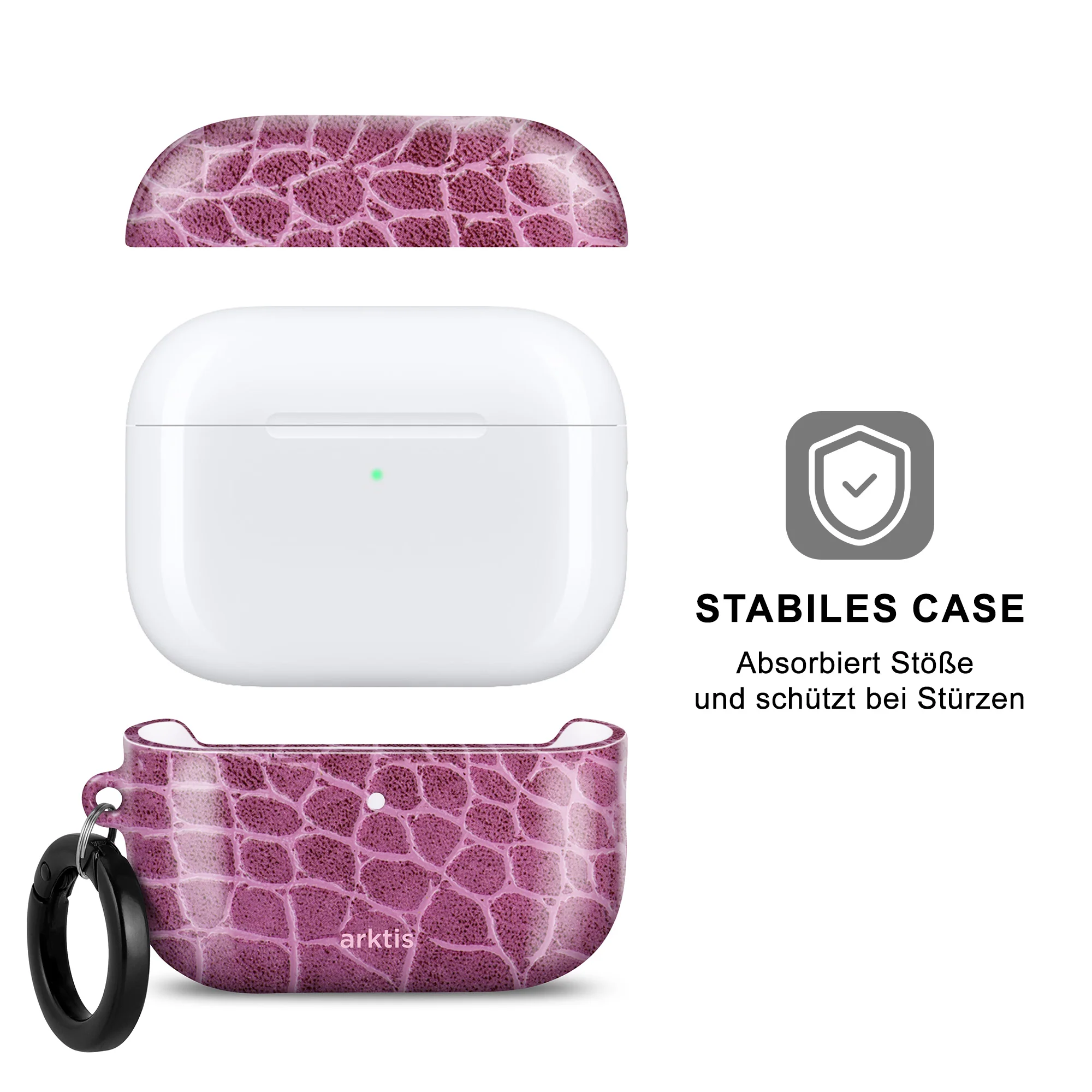 arktis AirPods Pro 3 Hülle - Pink Lizard - Image 2