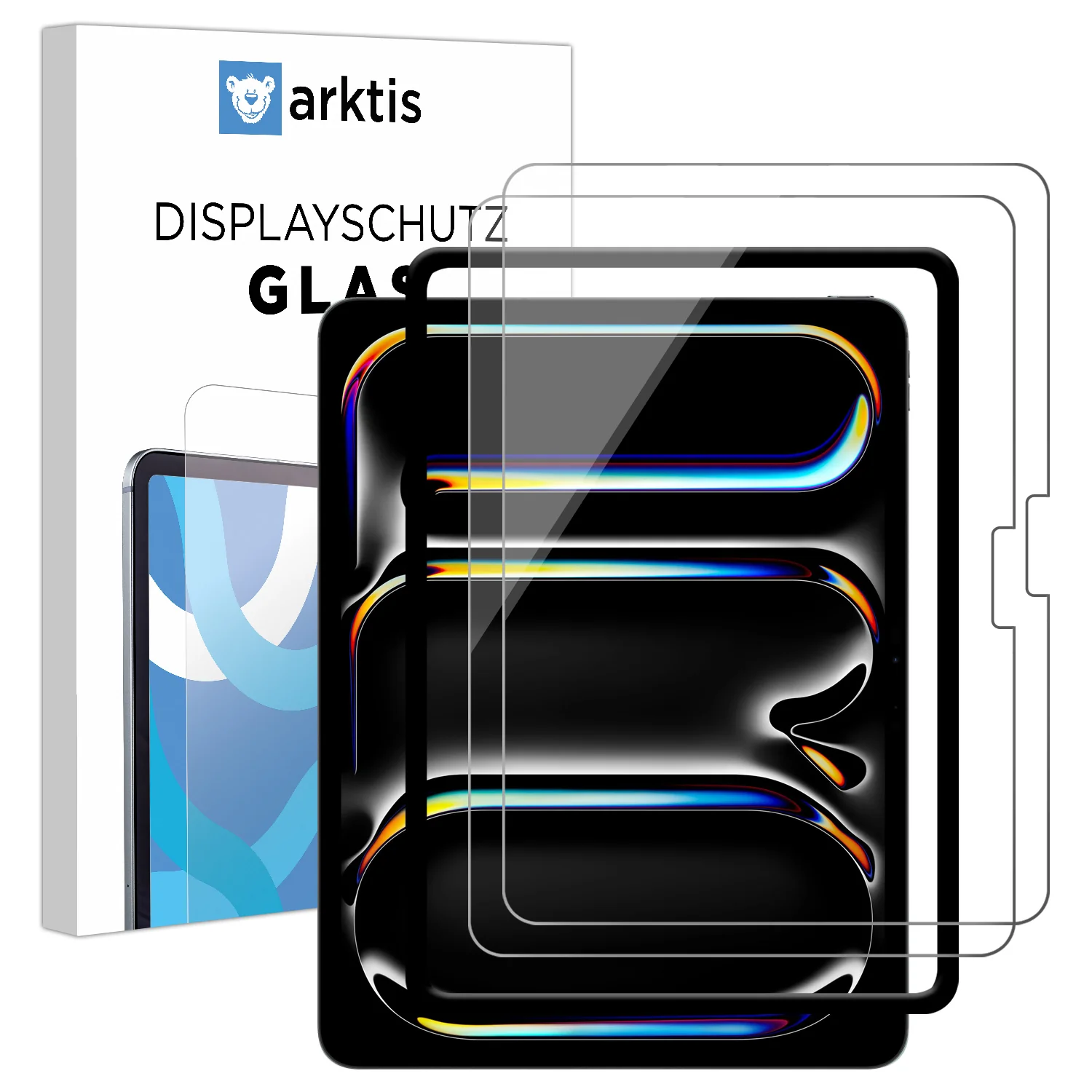 arktis iPad Pro 11" (2024/2025) Displayschutz GLAS - 2er Set