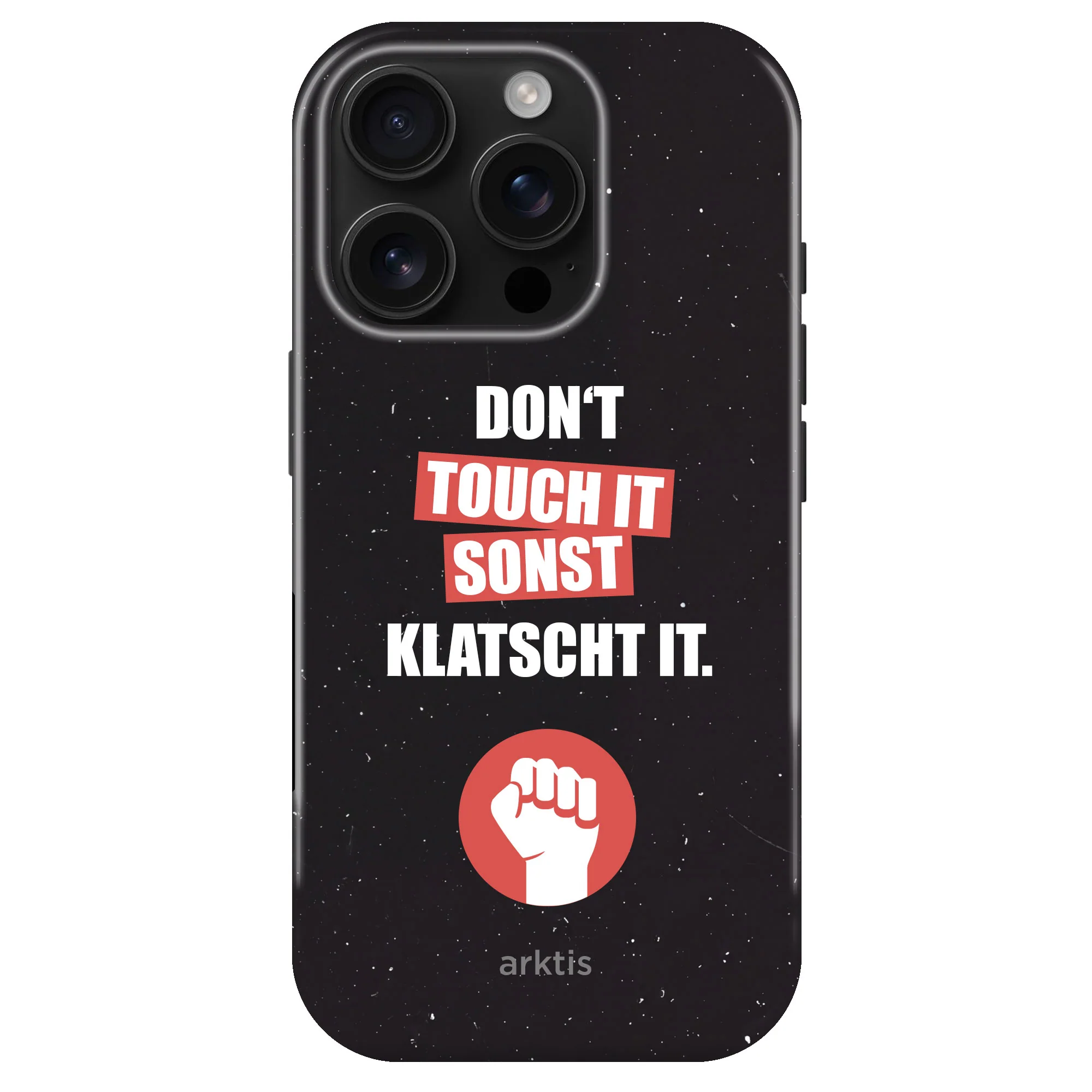 arktis iPhone 15 Pro Hülle - Don't touch