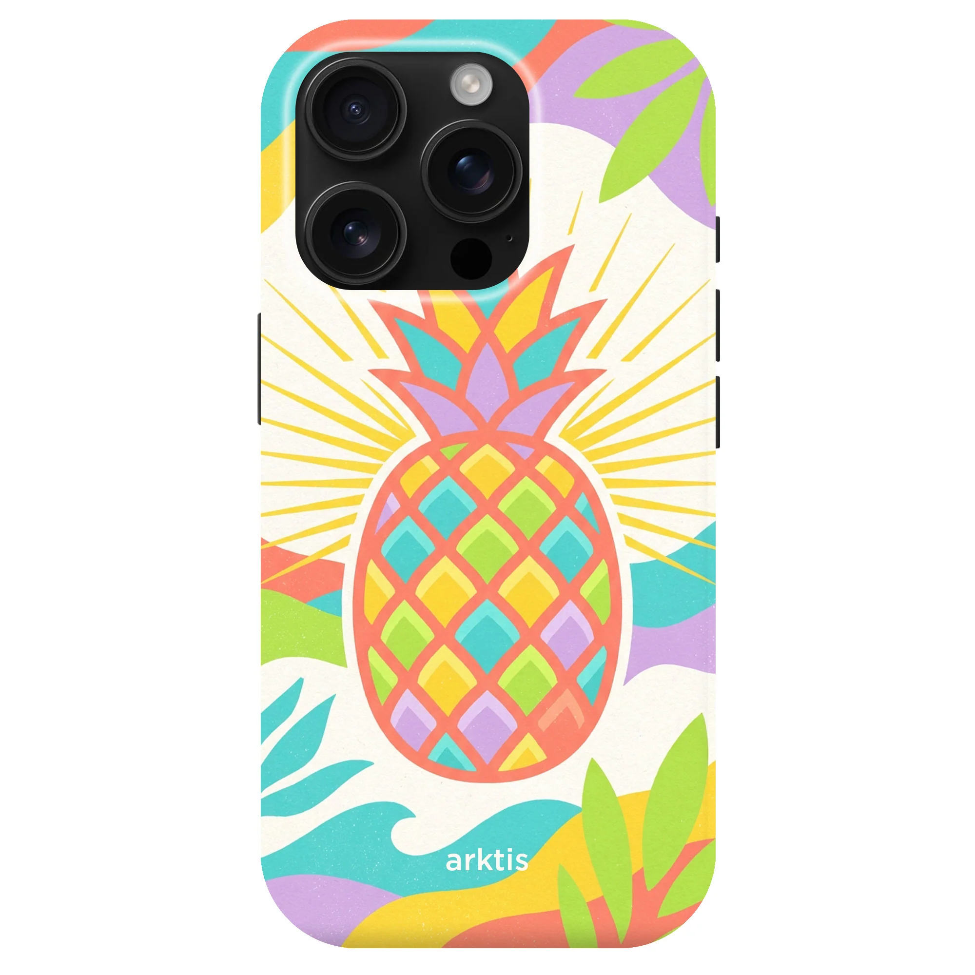 arktis iPhone 14 Pro Max Hülle - Tropic Pineapple
