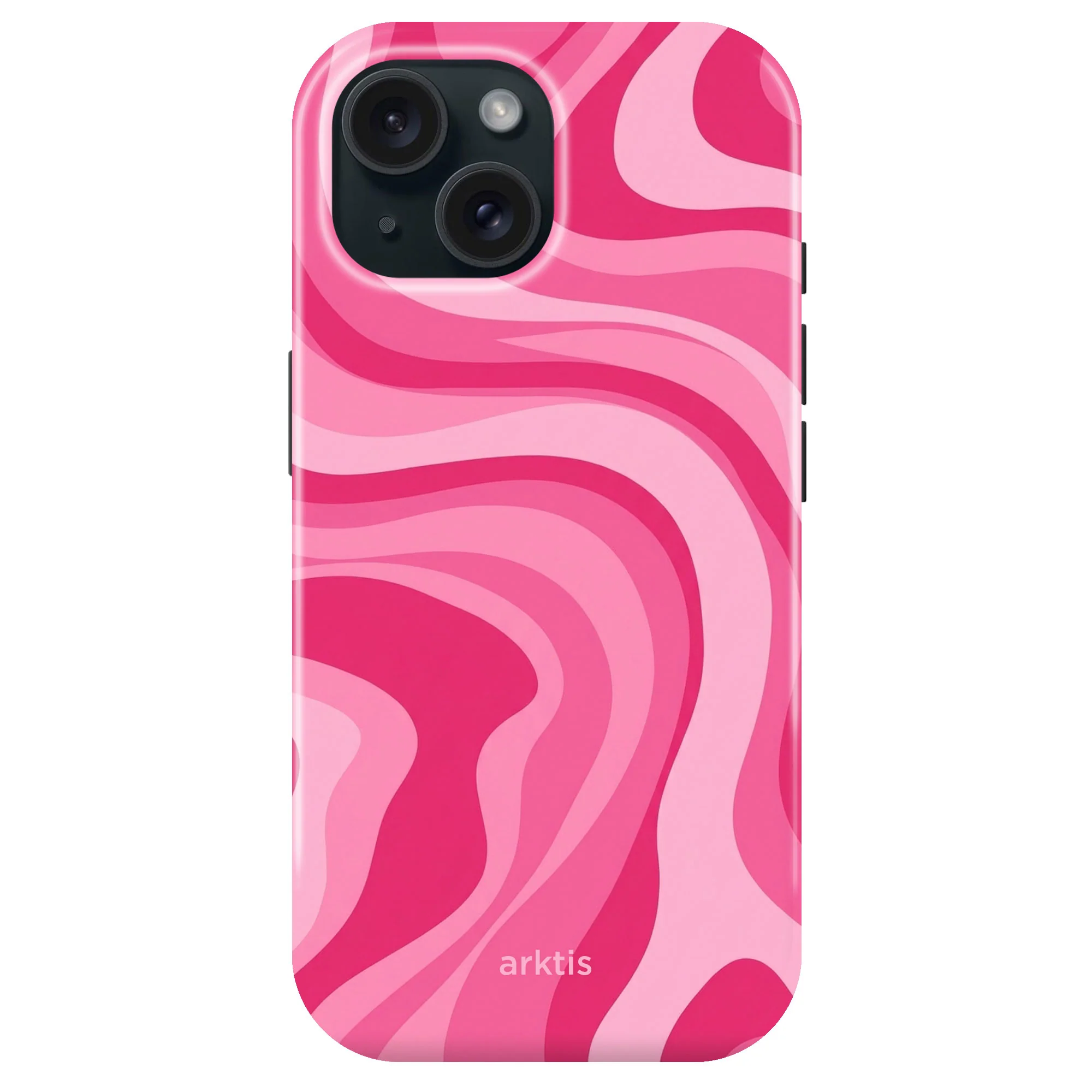 arktis iPhone 15 Hülle - Aura Pink