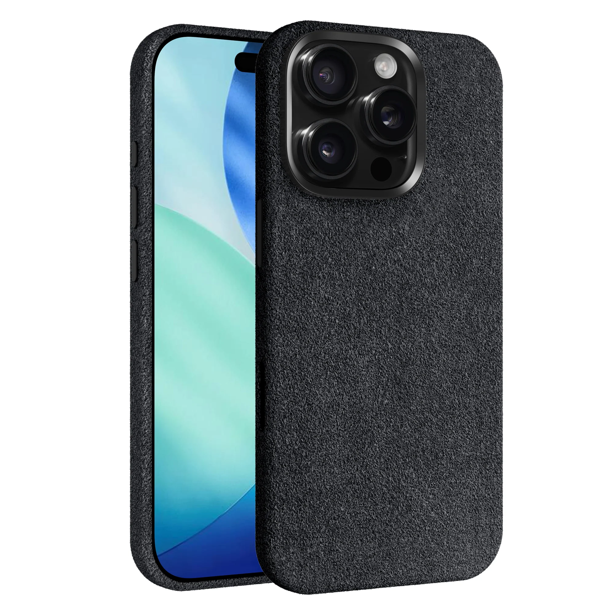 arktis iPhone 15 Pro Hülle aus Alcantara