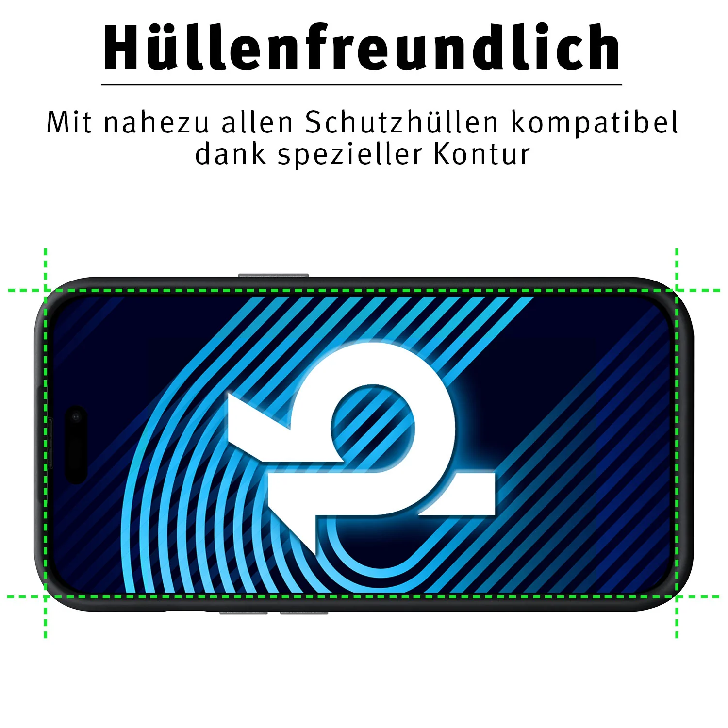 arktis iPhone 16 Displayschutz GLAS - hüllenfreundlich - Image 11