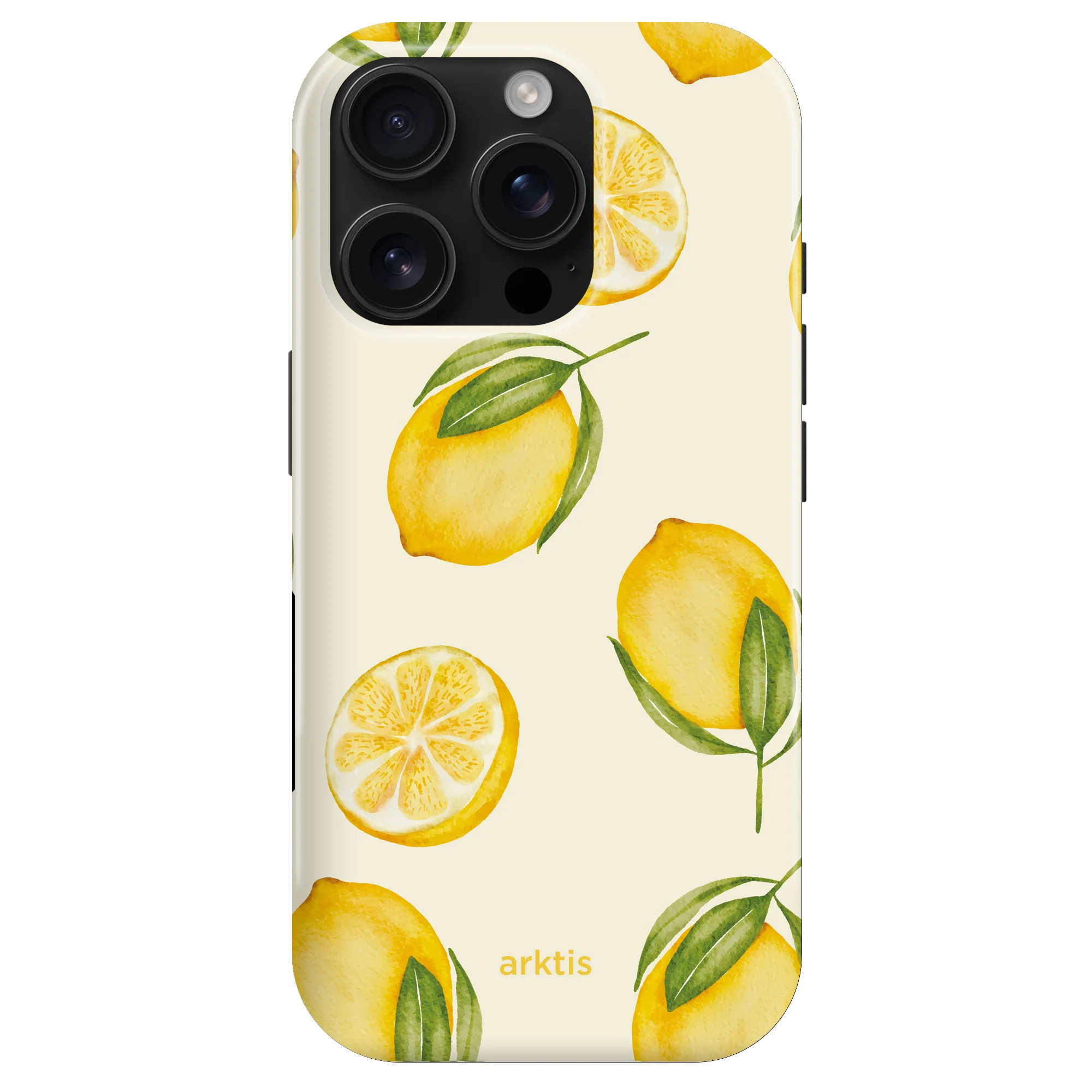 arktis iPhone 16 Pro Max Hülle - Lemon