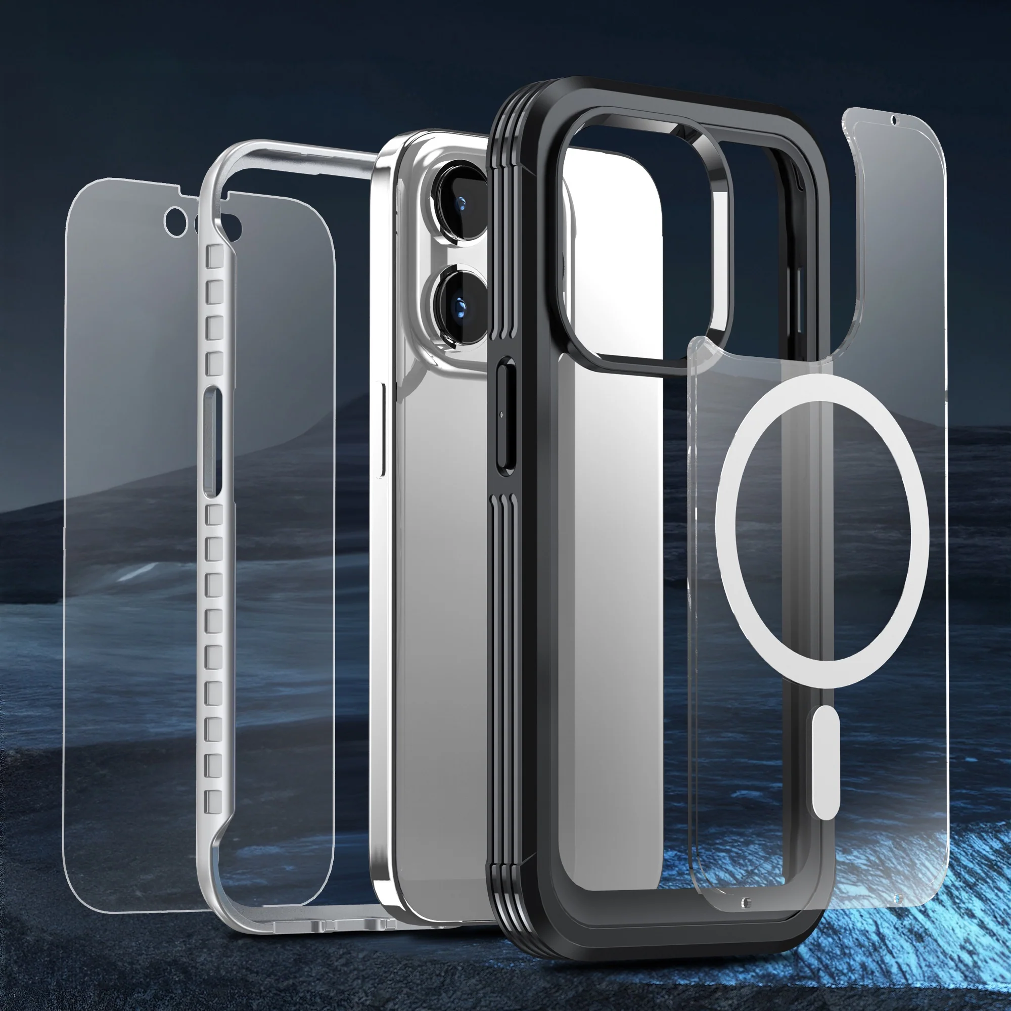 ArktisPRO iPhone 15 Pro 360ULTIMATE Case - Schwarz - Image 6