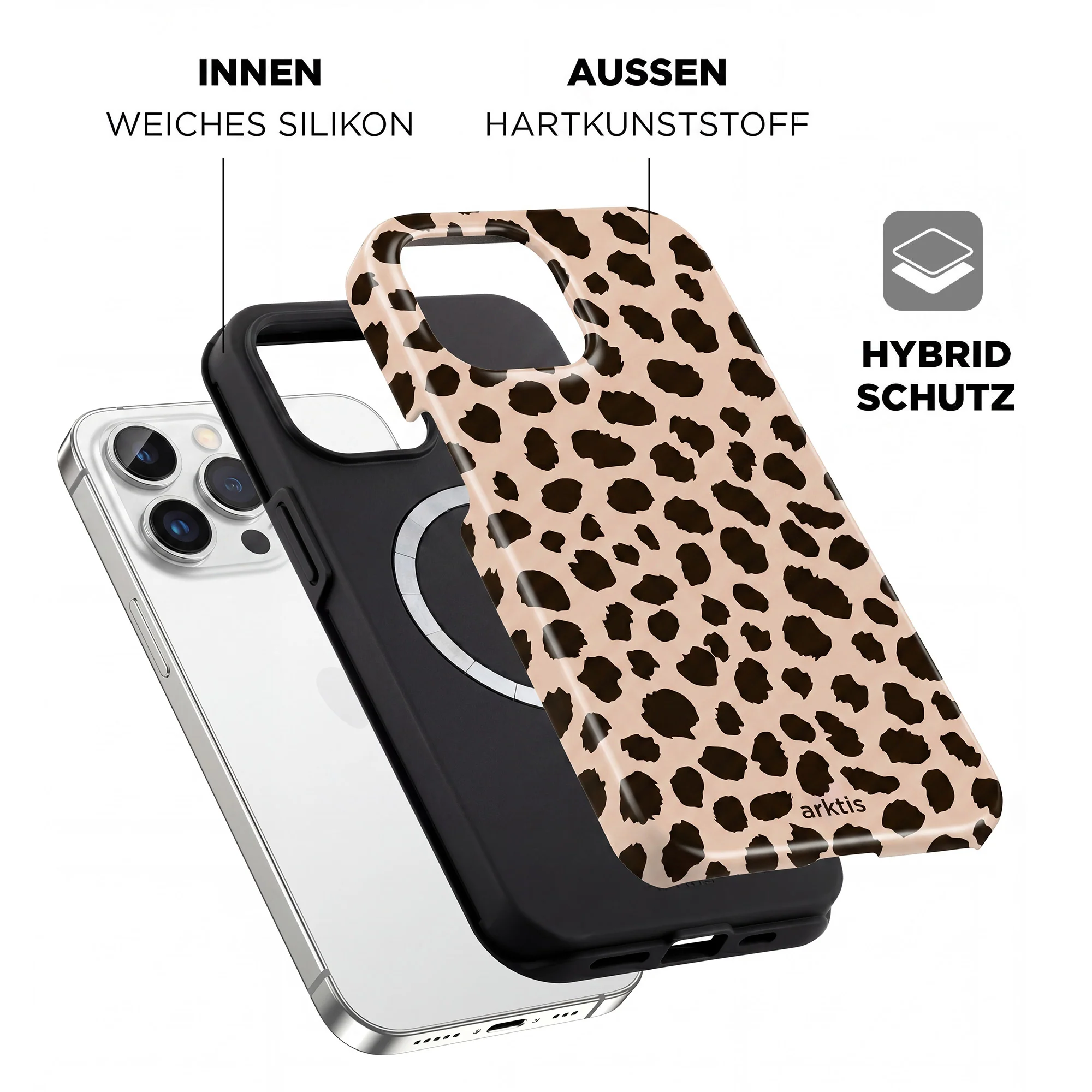 arktis iPhone 16e Hülle- Cheetah - Image 2