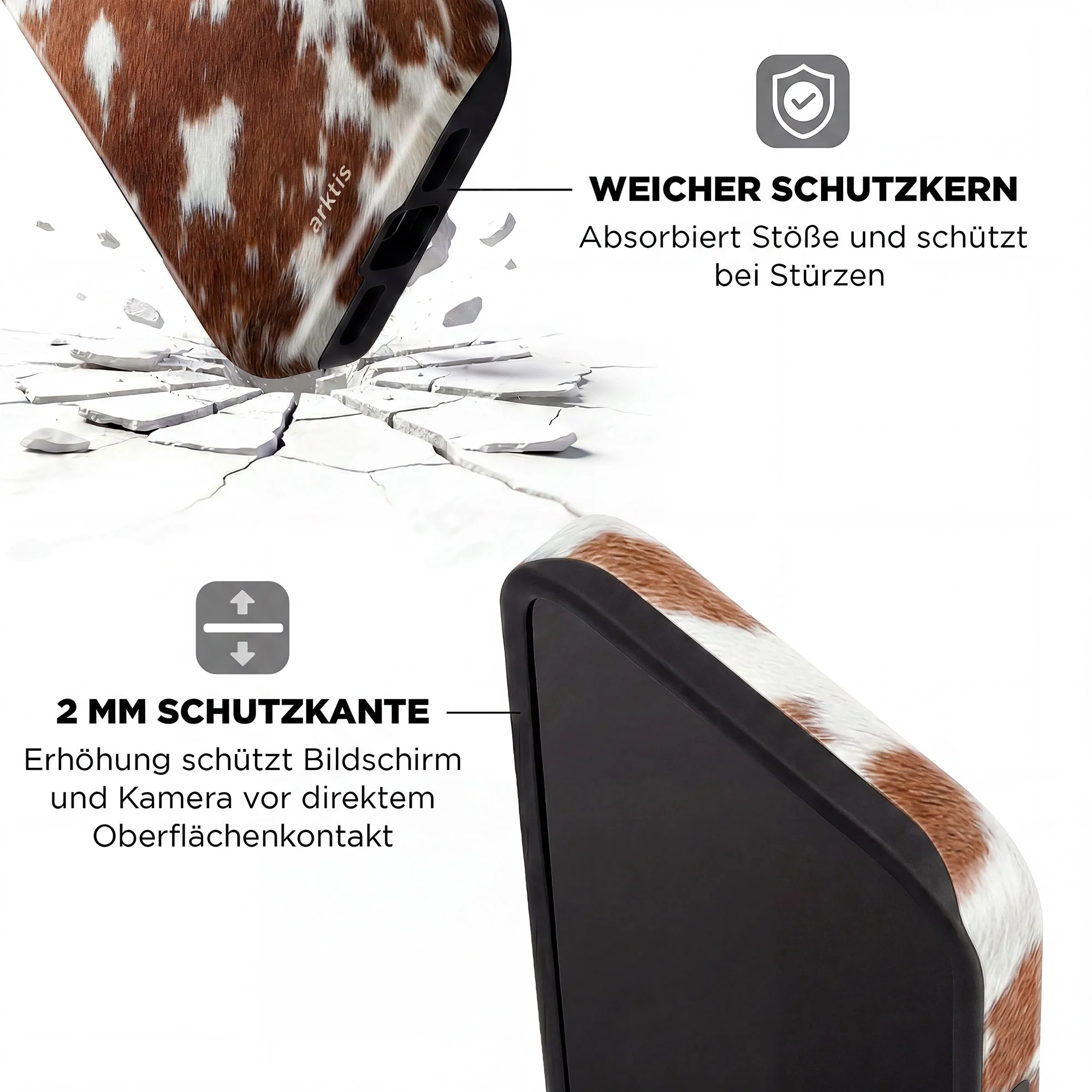 arktis iPhone 14 Pro Hülle - Cow - Image 4