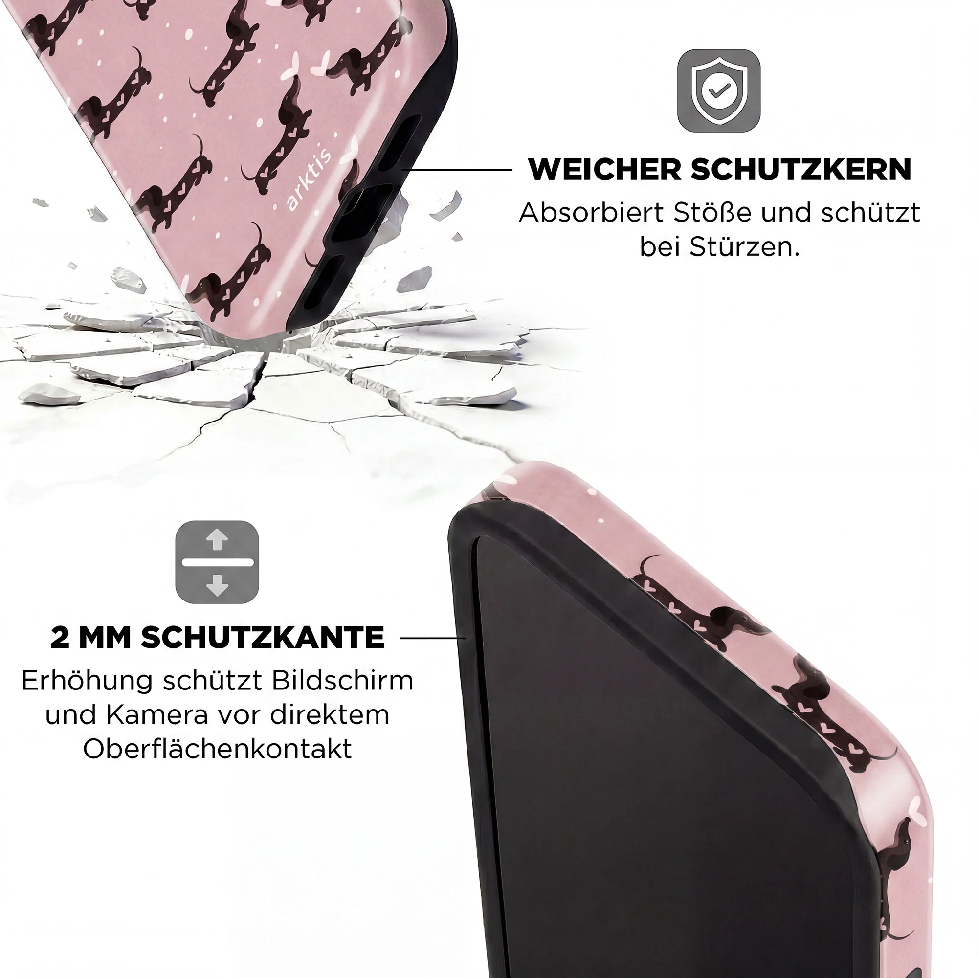 arktis iPhone 14 Pro Hülle - Dackel Love - Image 4