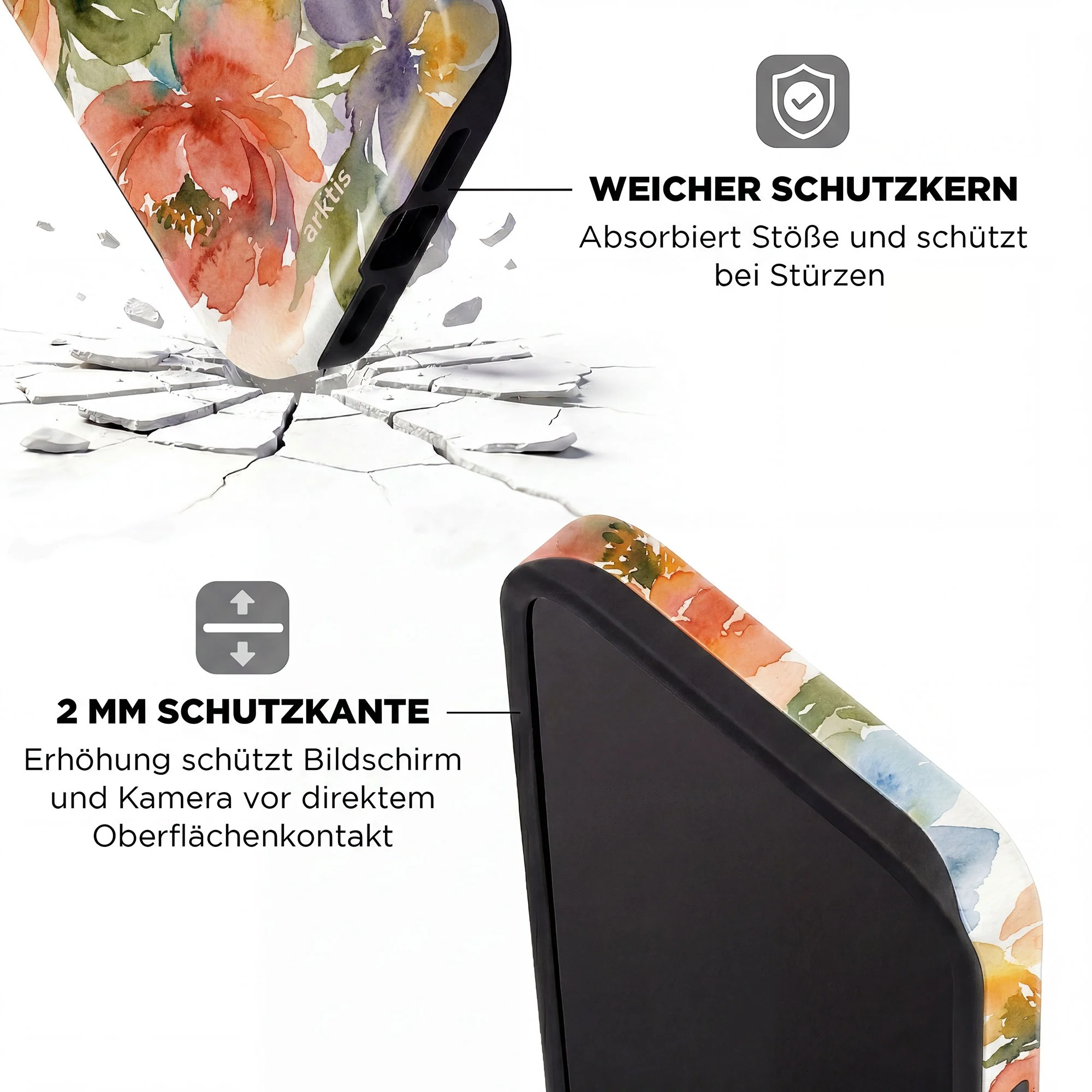 arktis iPhone 16e Hülle - Floral - Image 4