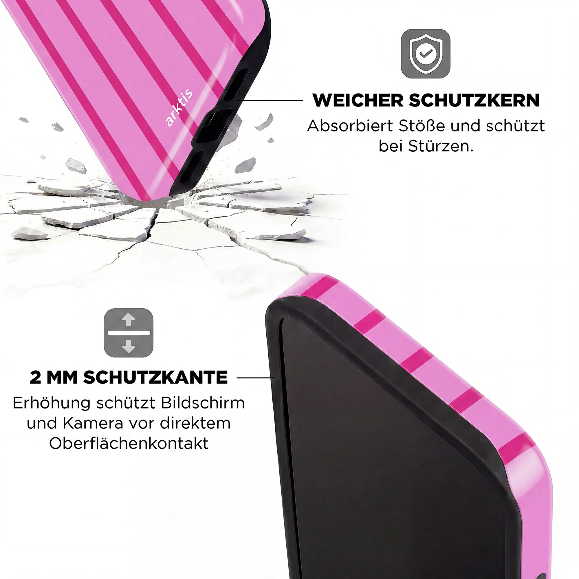 arktis iPhone 16 Hülle - Lady Stripes - Image 4