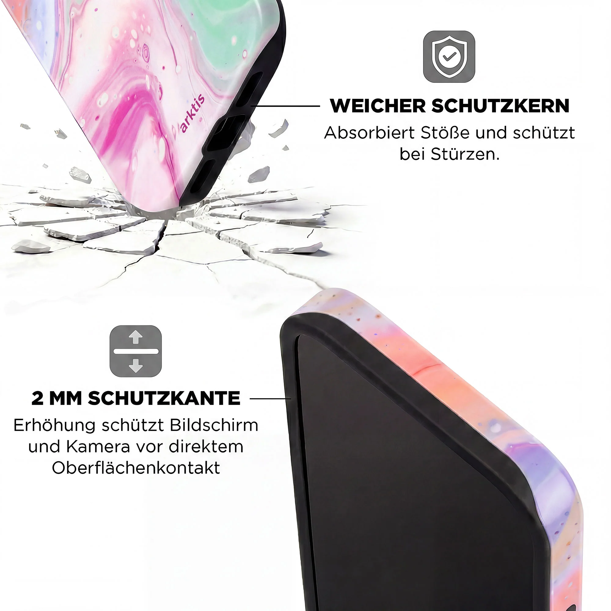arktis iPhone 16 Hülle - Neo Marble - Image 4