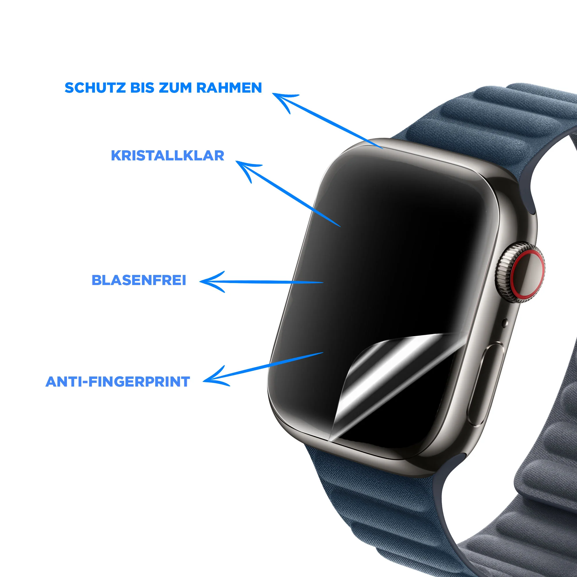 arktis SCND.SKIN Apple Watch Full Cover Schutzfolie - Image 9