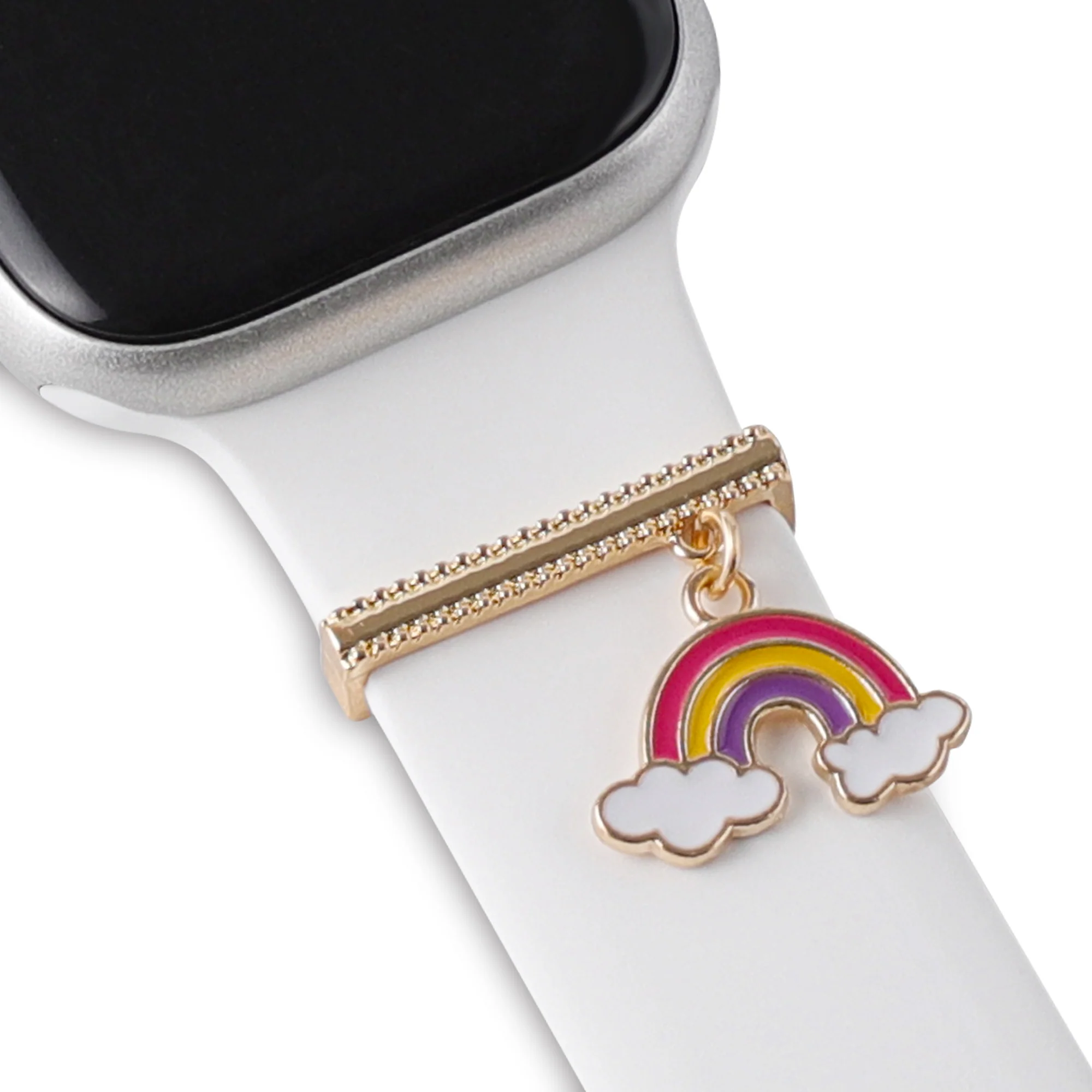 arktisband Apple Watch Charms "Rainbow Clouds" - Gold - Image 2