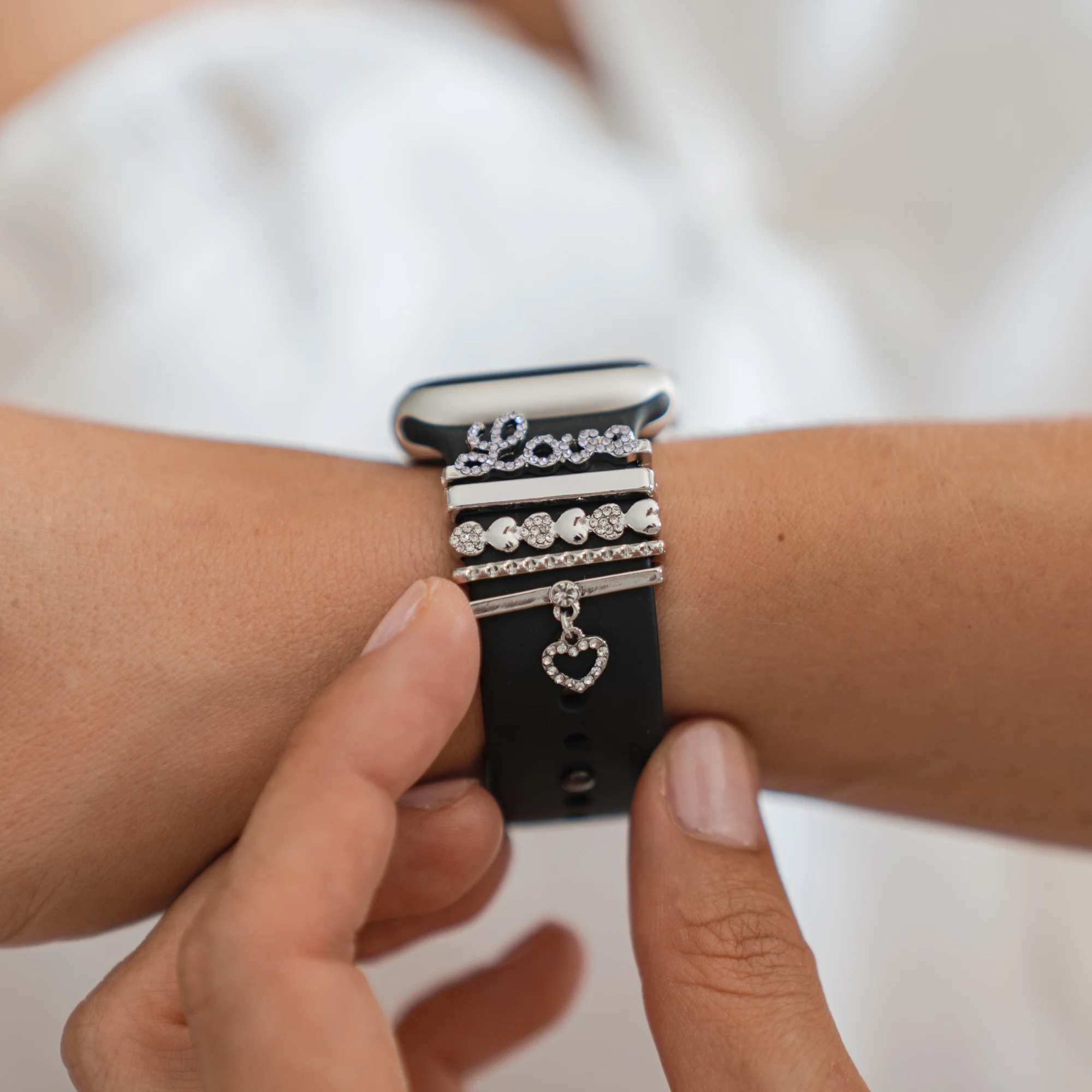 arktisband Apple Watch Charms "Blush Love" - Silber - Image 3