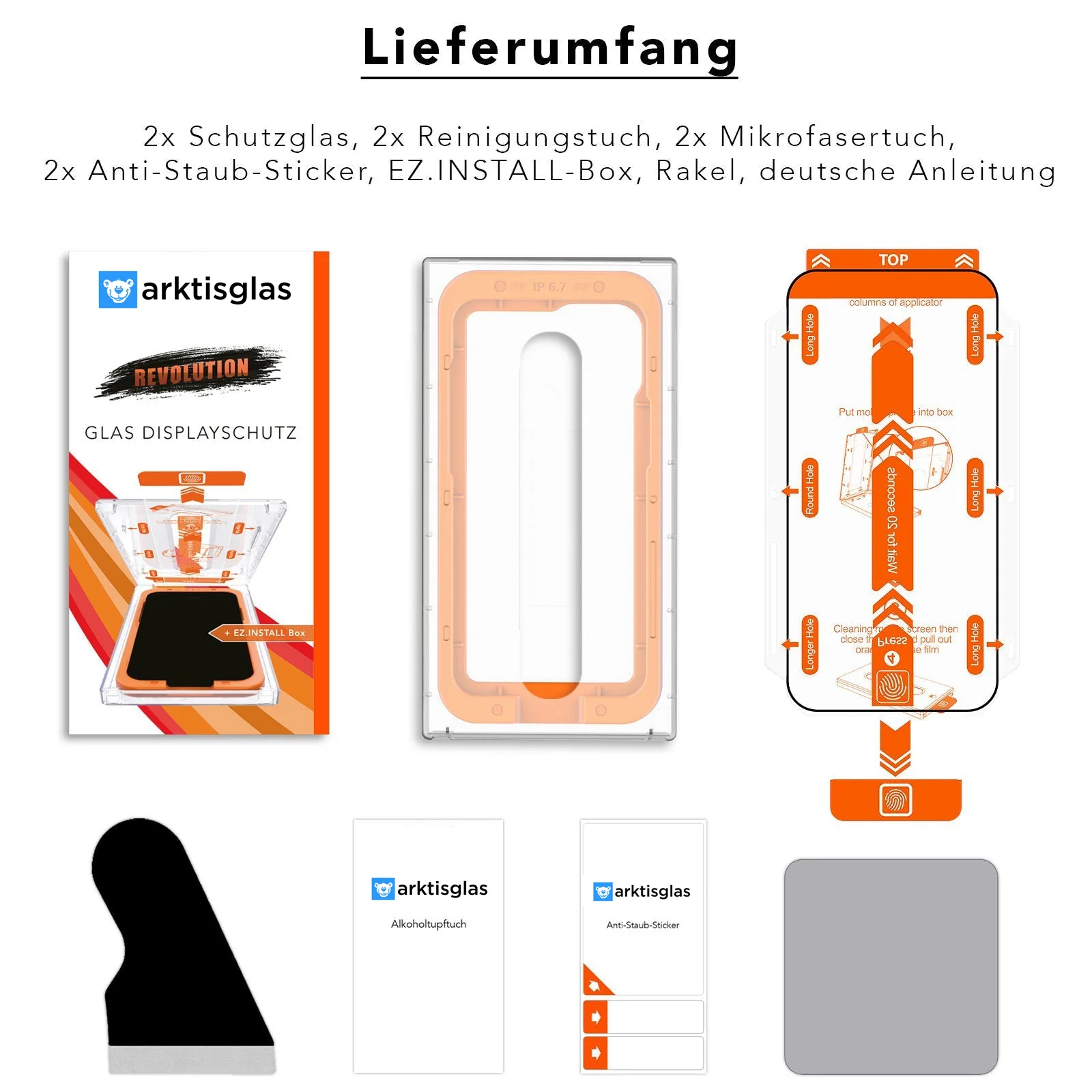 arktis 2er Set iPhone REVOLUTION Glas-Displayschutz - Image 18