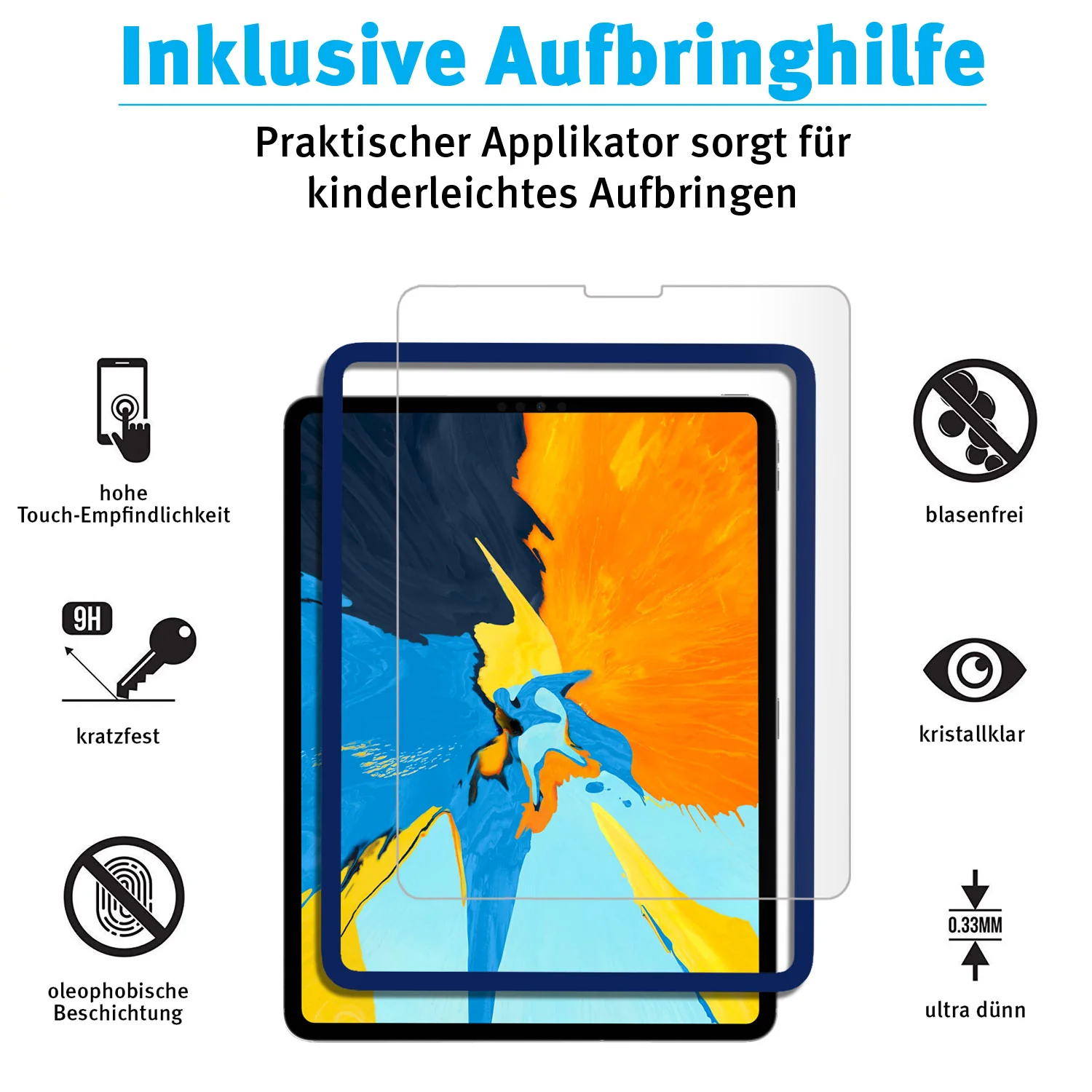 ArktisPRO iPad Air 10,9" (2022/2020) Displayschutz GLAS - 2er Set - Image 6