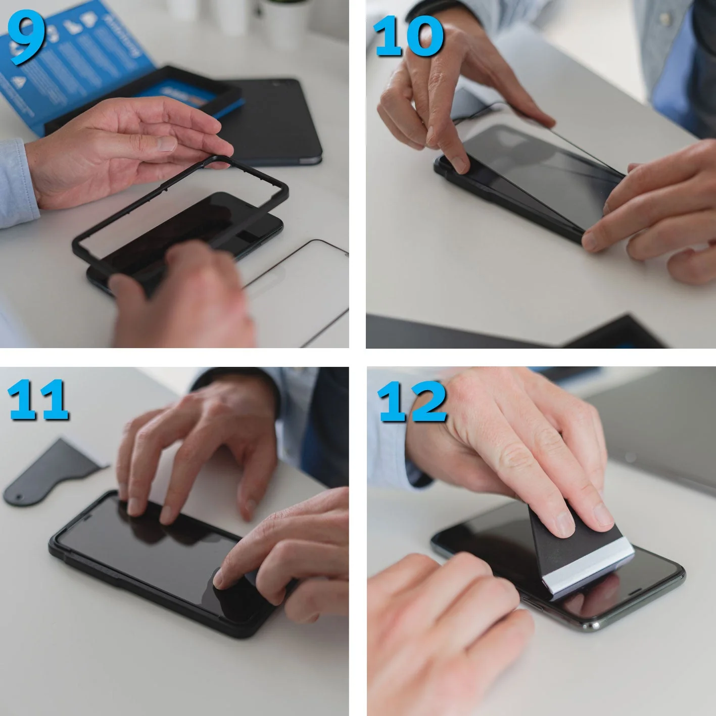 ArktisPRO iPhone 14 Pro FULL COVER Displayschutz GLAS - hüllenfreundlich - 3er Set - Image 9