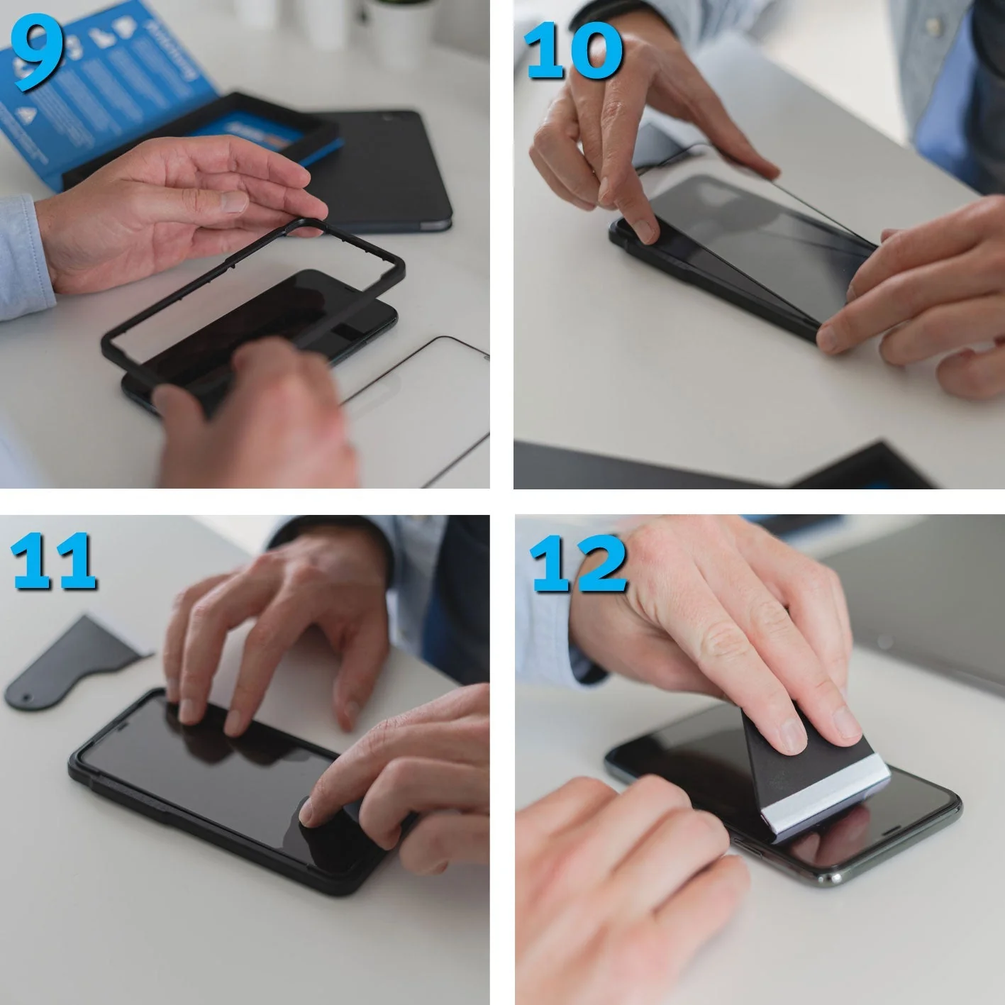 ArktisPRO iPhone 15 Pro FULL COVER Displayschutz GLAS - hüllenfreundlich - 2er Set - Image 9